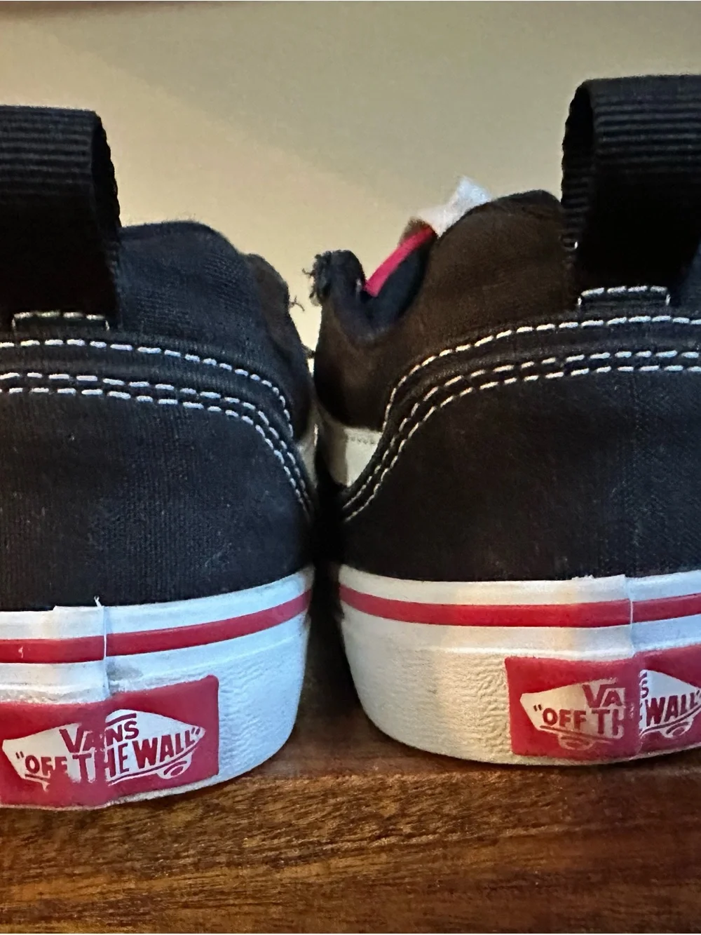 Vans Kids Black & White Low-Top Sneakers with Flame & Checkerboard Trim